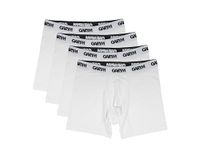 Gary Majdell Sport Men's Microfibre Boxer Brief, Moisture-Wicking Underwear, 4 Pack (White, M)