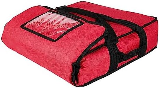 STARTIST Pizza Develivey Bag Insulated Pizza Delivery Carrier Reinforced Carry Handle Easy to Clean Pizza Warmer Bags Food Delivery Bag for Restaurant Travel, Red 50x50x25cm