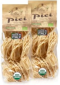 Morelli Pici Pasta di Toscana - Gourmet Italian Pasta - Organic Pici Noodles - Thick Organic Pasta Nests Made in Italy from Durum Wheat Semolina - 17.6oz (500g) - Pack of 2