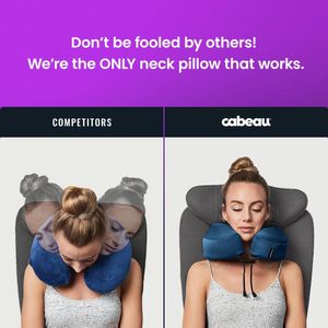 Cabeau Evolution S3 Travel Pillow – Indigo Memory Foam Neck Support