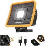 EverBrite LED Work Light, 1000 Lumens Rechargeable COB Work Light, Portable Magnetic Light with Hanging Hook, Power Bank, 3 Modes, Waterproof for Power Outages, Mechanics, Hurricane, Home and Garage