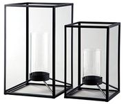 Signature Design by Ashley Dimtrois Set of 2 Lanterns, Black