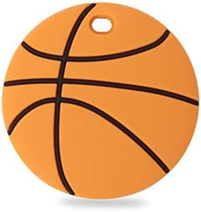 Baby Sport Silicone Teether,Sensory Chew Toys,BPA Free Soft and Effective Infant Teething Pain Relief Toys,Freezer Safe,Food Grade Silicone,Best Shower Gift for Boys and Girls (Basketball)