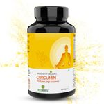 Richerbs Organic Curcumin with Organic Ginger and Bioperine extracts | 1810mg per Serve | Joint Support, Healthy Heart, Skin & Immunity Booster (60 Veg Tablets)