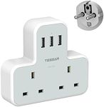 UK to European Plug Adapter, TESSAN