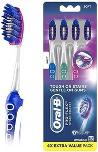Oral-B Pro-Flex - Cepillo de dientes para borrar manchas, suave, 4 unidades