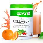 OZiva Vegan Collagen (Berry Orange) with Biotin & Vitamin C For Brighter & Youthful Skin | Collagen Supplement For Women & Men | Plant Based Collagen Powder | Certified Vegan 200g (Pack of 1)