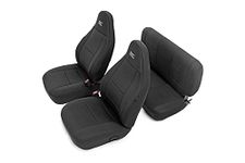 Rough Country Neoprene Seat Covers for 1997-2002 Jeep Wrangler TJ - 91000, Black