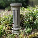 DGS Statues – Stone Cast, Simple Classic Roman Style Column/Plinth, Hand Finished, Statue, Sculpture