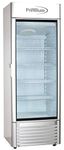 Premium Levella PRF90DX Single Door Merchandiser Refrigerator-Upright Beverage Cooler-9.0 cu ft-Silver