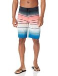 Billabong Men's 20 Inch Outseam Performance Stretch All Day Pro Boardshort, Red White Blue, 32