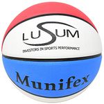 Lusum Indoor Outdoor Rubber Basketball, Durable Street Basketball - Size 5, 6 and 7. Premium Outdoor Basketball Ball for Optimum Grip. Basket Ball Suitable for all Surfaces and Conditions