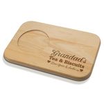 Personalised Tea & Biscuit or Coffee & Cake Engraved Wooden Board for Grandpa, Grandad, Grandma, Granny, Mum & Dad