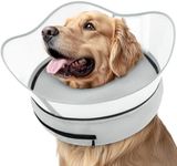 Supet Raised Inflatable Cone Collar to Stop Licking, Soft Dog Cone Alternative After Surgery, Neck Donut Collar for Small to Large Dogs