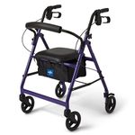 Medline Basic Aluminum Rollator, Purple