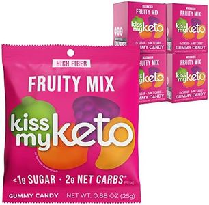 Kiss My Keto Gummies Candy – Low Carb Candy Fruity Mix, Keto Snack Pack – Healthy Candy Gummys – Vegan Candy, Keto Gummy Candy – Keto Candy Gummies (32-pack)