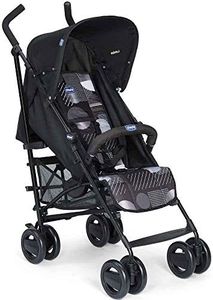 Chicco London Silla de Paseo Ligera y Plegable desde 0 Meses hasta 15 Kg, Carrito de Bebé Compacto y Reclinable con Apoyabrazos, Posición para Dormir, Cierre Tipo Paraguas, Color Negro (Matrix)