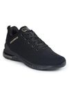 Columbus Runway Sports Shoes for Men's & Boy - Running, Walking, Gym, Lightweight, Comfort Grip (Black/Gold, Numeric_7)