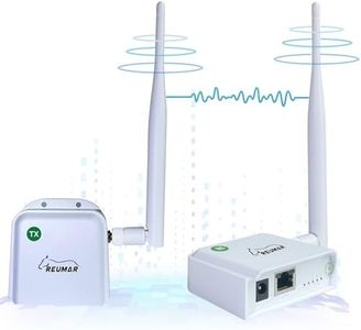 WiFi HaLow, Wireless Bridge 802.11ah,Point-to-Point Long Range Wireless Access with 20DBi High-Gain Antenna, Ethernet Air Bridge Repeater Supports 2600 feet Outdoor Transmission Distance