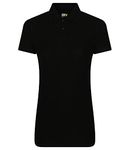 Womens Ladies Female Classic Polo Shirt Short Sleeve Plain Tee Top Casual Work Sports Tough Gardening Building Workwear Great Christmas Birthday Gift Builder, Electrician (Black, X-Large)