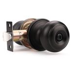 1 Pack Probrico Interior Bathroom Privacy Keyless Doorknobs Door Lock Lockset 609-ORB-BK in Oil Rubbed Bronze