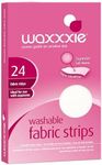 Waxxxie Washable Fabric Wax Strips 24pk for use with Wax Cartridge and Strip Wax for an Unbeatable at Home Salon Experience