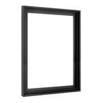 MCS Floating Canvas Frame, Art Frames for Canvas Paintings with Adhesive Fasteners and Hanging Hardware, 12 x 16 Inch Black Finish