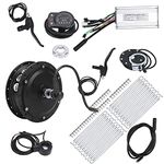 Electric Bicycle Conversion Kit, 48V 500W High Efficiency DIY Front Wheel Hub Motor Set with KT‑900S Display Meter (24 inch 12G Spokes)