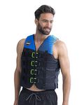 Jobe 50N 4-Buckle Watersports Waterski Jetski Wakeboarding Safety Impact Vest - Top - Blue - Lightweight - Unisex