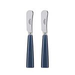 SABRE PARIS - Icône 2Pc Butter Knife Set - Butter Spreader - Stainless Steel Knife - Midnight Blue