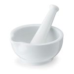 Mikasa Chalk Porcelain Mortar & Pestle, Labelled