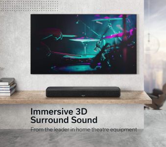 Denon Home 550 Sound Bar – Wireless Bluetooth, Black