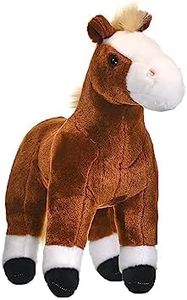 Wild Republic Cuddlekins Standing Brown Horse, Stuffed Animal, Plush Toy, Gifts for Kids, 12"