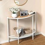 SAYGOER Half Moon Console Table wit