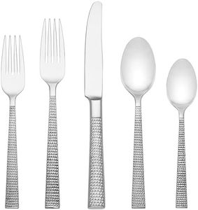 Kate Spade New York Wickford 5-Piece Flatware Set, 1.05 LB, Metallic