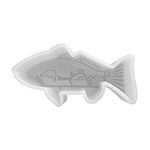 Small Bass Shaped Freshie Silicone Mold | Size 4.5" Wide x 2.25" Long x 1" Deep | Bass Fish Design for Freshie Makers