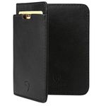 Vaultskin City - Slim Bifold Wallet with RFID Blocking for Cards and Cash (Black)