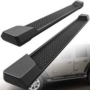 YITAMOTOR 6 inches OE Style Running Boards, Side Steps Compatible for 2018-2025 Jeep Wrangler JL 4-Door Black, Nerf Bars (Excl JK Model)