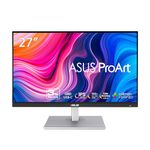 ASUS ProArt Display 27" Monitor PA278CV - WQHD (2560 x 1440), IPS, 100% sRGB, 100% Rec. 709, ΔE < 2, Calman Verified, USB Hub, USB-C, DisplayPort Daisy-Chaining, HDMI, Eye Care, Height Adjustable , BLACK/SLIVER