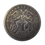 Kocreat COPY 1899 U.S Hobo Coin - Devil and Slave Silver plated REPLICA Morgan Dollar Souvenir Coin Challenge Coin Lucky Coin