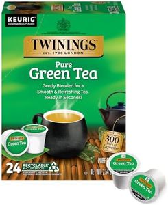 Twinings Pure Green Tea K-Cup Pods for Keurig, 24 Count (Pack of 1), Smooth Flavour, Enticing Aroma, Caffeinated, Enjoy Hot or Iced | Packaging May Vary