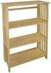 Casual Home Soho Manhattan 4-Shelf Folding Bookcase 26"" Wide - Natural (333-40)