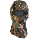 RALSPEC Camouflage Fleece Lined Balaclava Warm Winter Windproof Thermal Hood Neck Warmer Mask English Oak Tree Real Leaf Camo Hunting Photography