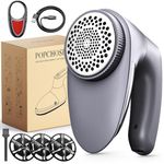 Electric Bobble Remover, POPCHOSE Rechargeable Lint Remover, Jumper Debobbler for Clothes, Fabric Shaver with Clothes Brush - Defuzzer for Sofa, Couch, Socks