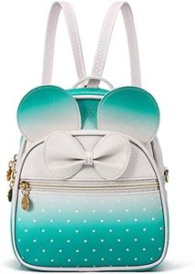 KL928 Girls Mini Backpack Bowknot Polka Dot Cute Small Daypacks Convertible Shoulder Bag Purse for Women