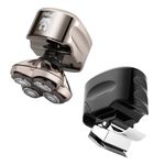 Skull Shaver Pitbull Platinum PRO Electric Razor & Shaver with Beast Clipper Men's Electric Head Beard & Moustache Hair Clipper for Head, Hand, Beard & Body
