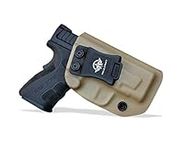 Kydex IWB Holster Springfield XD MOD .2 3" Sub-Compact 9MM / .40 S&W Single Stack Pistol Case Inside Waistband Carry Concealed Holster SpringField XD 9mm Guns Accessories (Tan, Right Hand Draw)