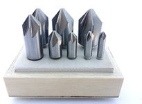 HHIP 2001-3001 8 Piece 82 Degree 6 Flute HSS Countersink Set, 1/4-1 Inch