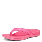 Vionic Tide PERF Womens Toe Post Flip Flop Sandal That Includes Three-Zone Comfort for Heel Pain and Plantar Fasciitis with Concealed Orthotic Arch Support Medium Fit Bubblegum UK 7