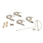 Samson SE50x Omnidirectional Microminiature Earset Microphone with Four Adapter Cables Compatible with Most Popular Wireless Systems, Tan,Beige